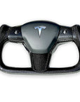 Model 3 & Y Yoke Style Steering Wheel - Full Carbon Fiber, Non Heated Only