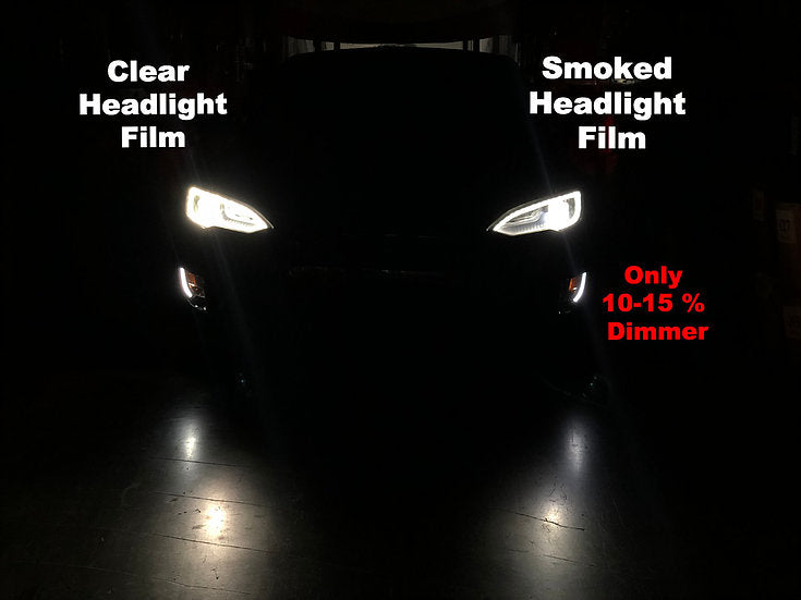 Model S Headlight &amp; Fog Light Protection Film (Set of 4) - Clear or Smoked