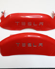 Model Y Flat Caliper Covers - Red (Engraved TESLA or Non Engraved) - $69 with 40% OFF - USE CODE: OVERSTOCK40